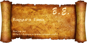 Bagyura Emma névjegykártya